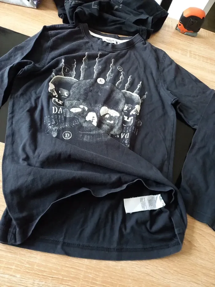 Tee-shirts noir garçon 12 ans - photo numéro 8