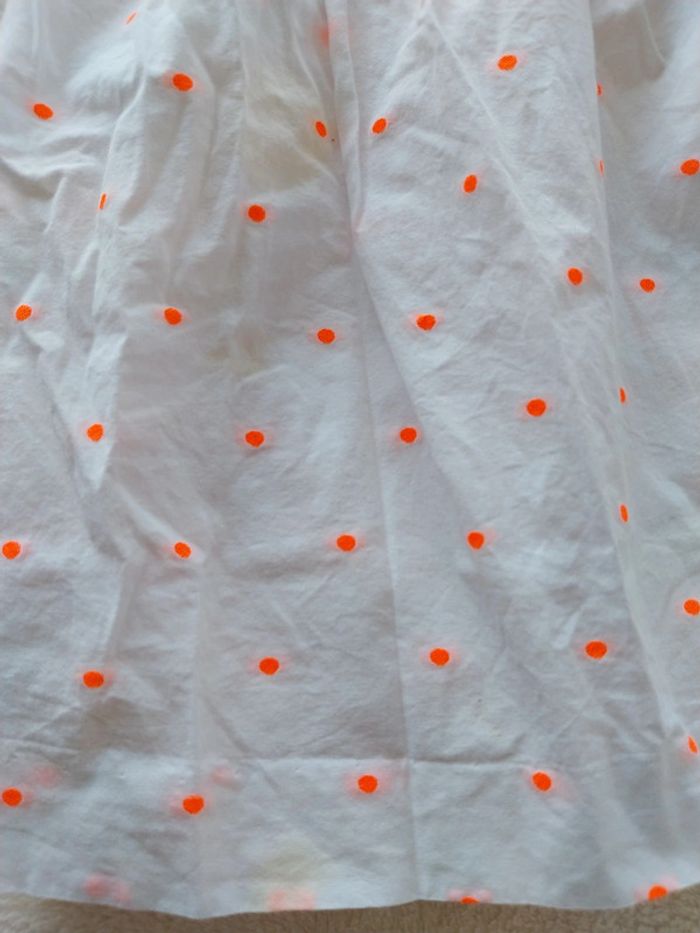 Robe jacadi blanche à pois - photo numéro 2
