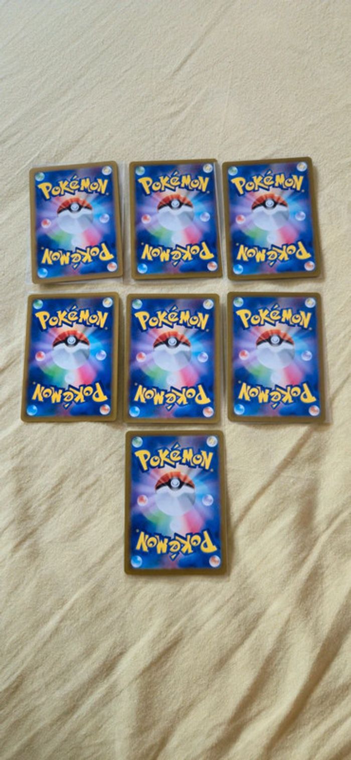 Lot de 7 cartes pokémon dresseur japonaise - photo numéro 3