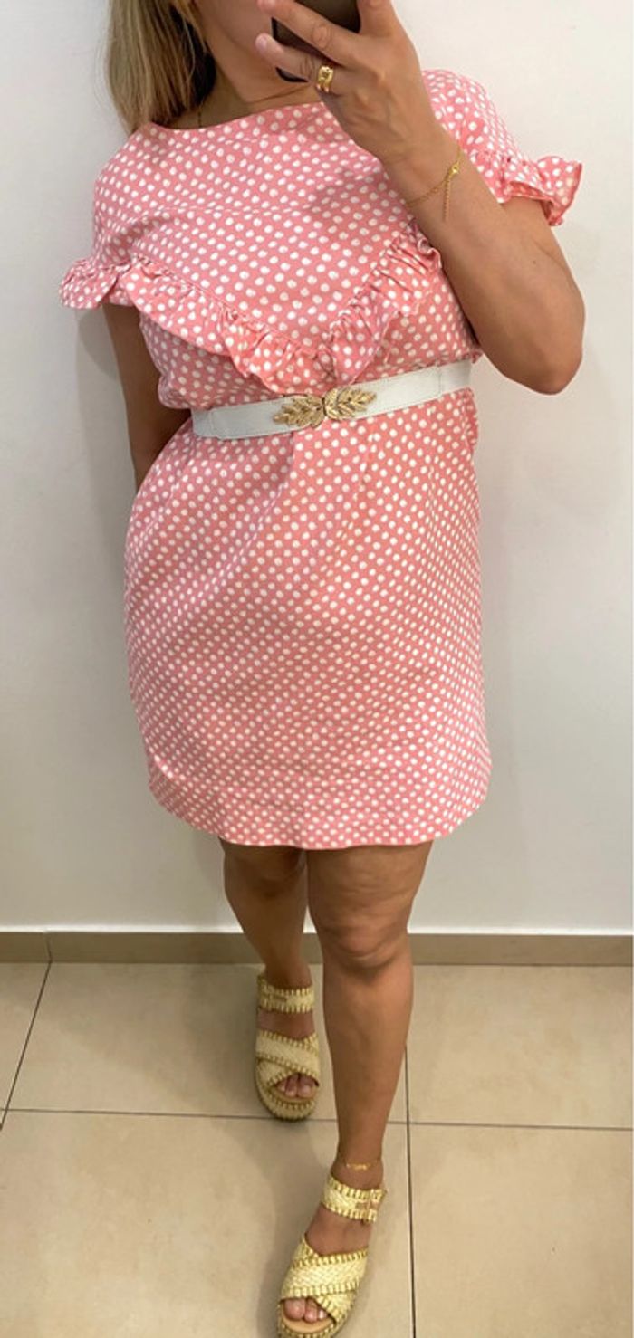 Robe droite a pois - photo numéro 3