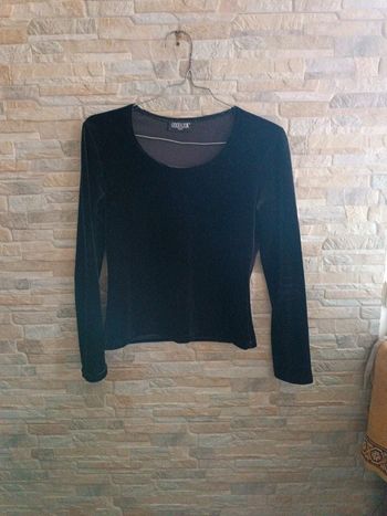 Blouse velours noir Goodlook 38