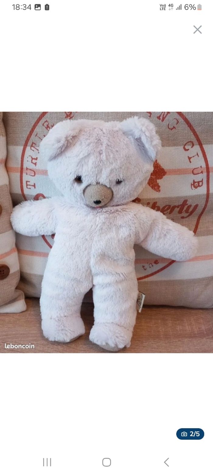 Peluche nounours ours les petites Marie très douce 32cm
