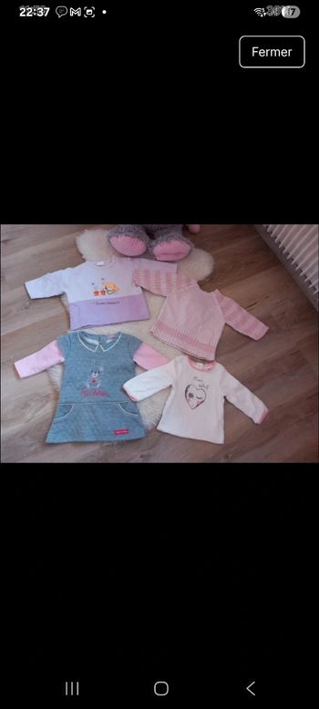 Lots de pulls 12 mois
