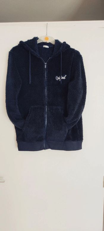 Veste polaire d'intérieur à capuche homme S