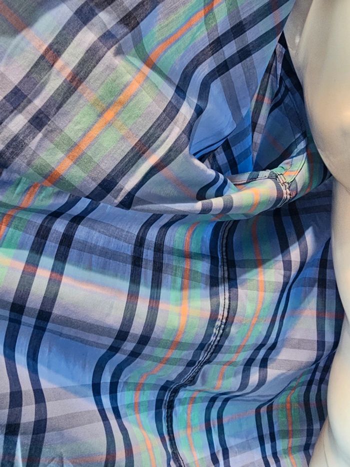 Chemise manche courte à carreaux - photo numéro 4