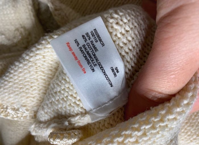 Cardigan perles et broderies blanc crème Vintage T36/38 S/M - photo numéro 8