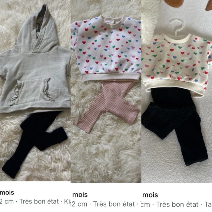 Lot vêtements bébé fille 1 mois et 3 mois - photo numéro 7