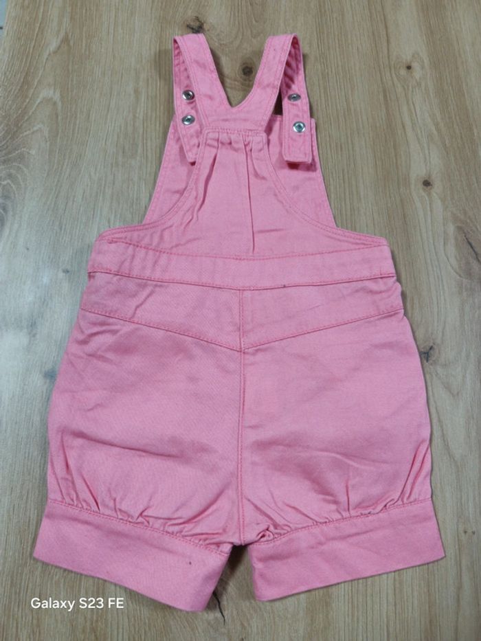 Salopette bébé fille rose U Petit – Taille 6 mois - photo numéro 3