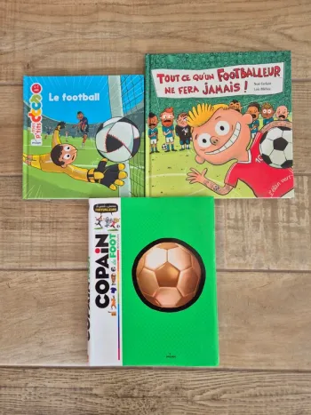 Lot de 3 livres sur le football