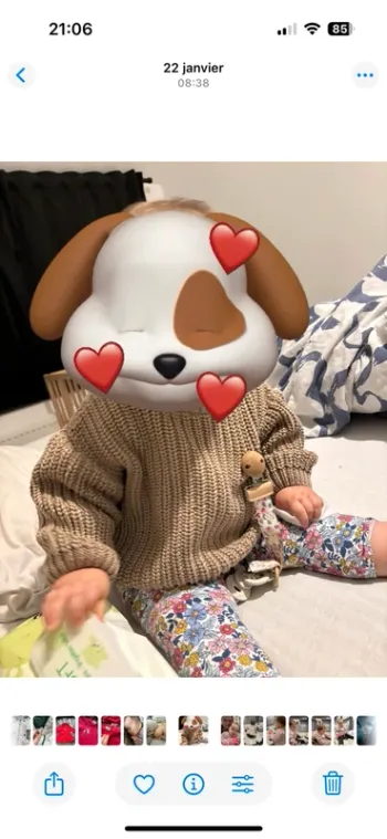 Magnifique Ensemble Pull maille Baby styling et Legging liberty week-end à la mer