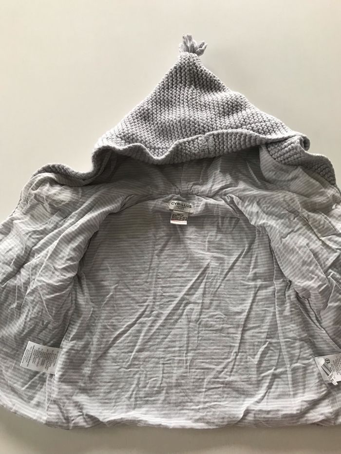 Manteau bébé Cyrillus en tricot doublé - photo numéro 2