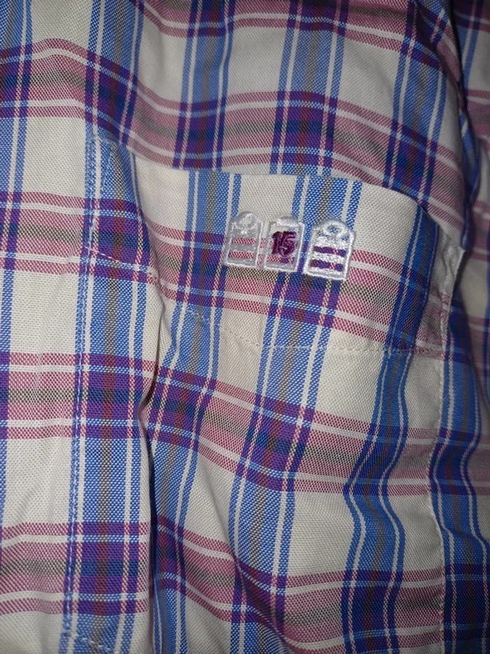 Chemise à carreaux Serge Blanco - photo numéro 4