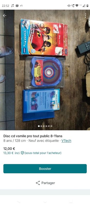 Lot vsmile pro 8-11ans  tout public