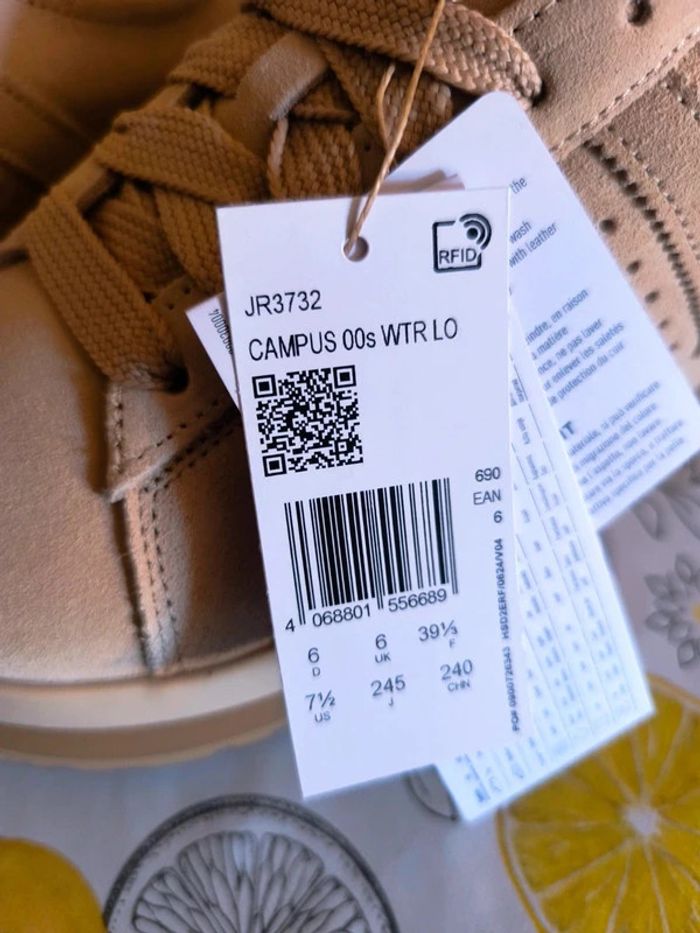 Adidas Campus 00s Winter Lo Magic Beige – Taille 39⅓ – Neuf / Jamais porté - photo numéro 2