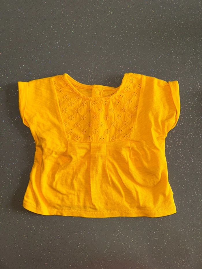 Lot de 2 tee shirts manches courtes 1 mois - photo numéro 2