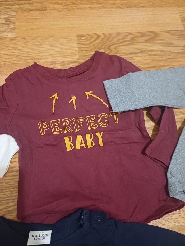 Lot 4 tee shirt manches longues bébé garçon - photo numéro 4