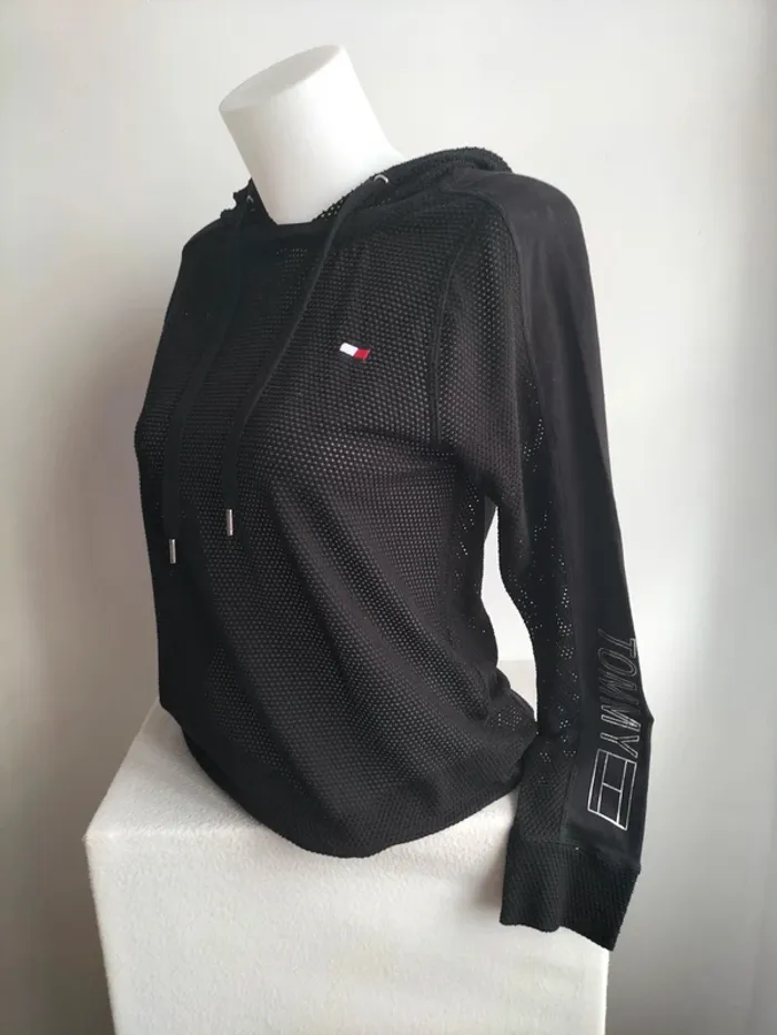 Pull/Sweet a Capuche Femmes Maille Transparente - Tommy Hilfiger - Taille S - photo numéro 4