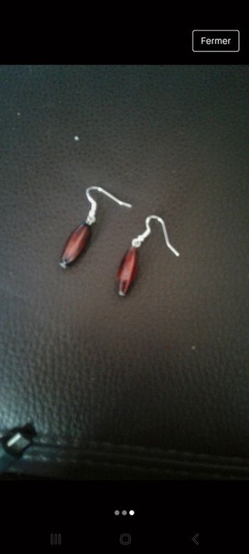 Boucle d'oreilles perle