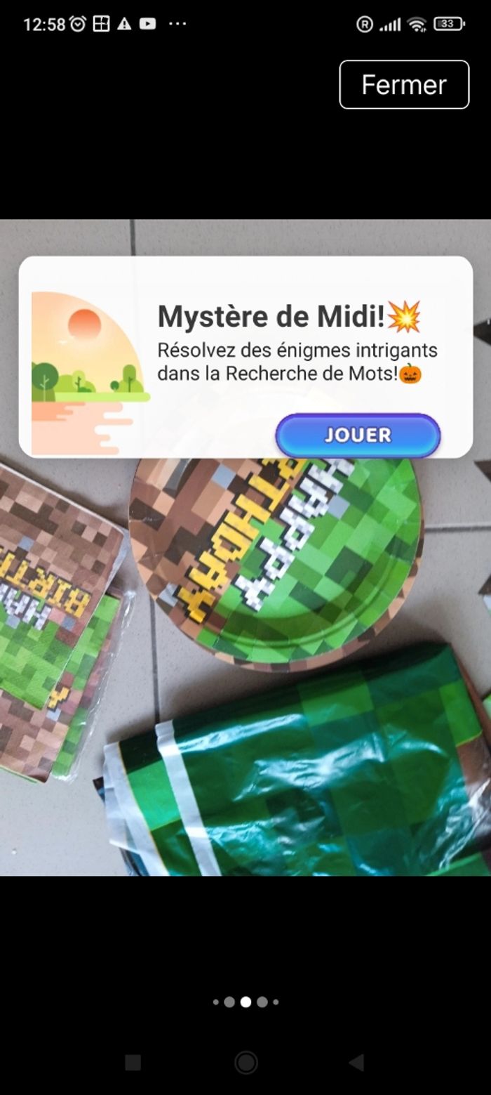 lots deco anniversaire Minecraft - photo numéro 5