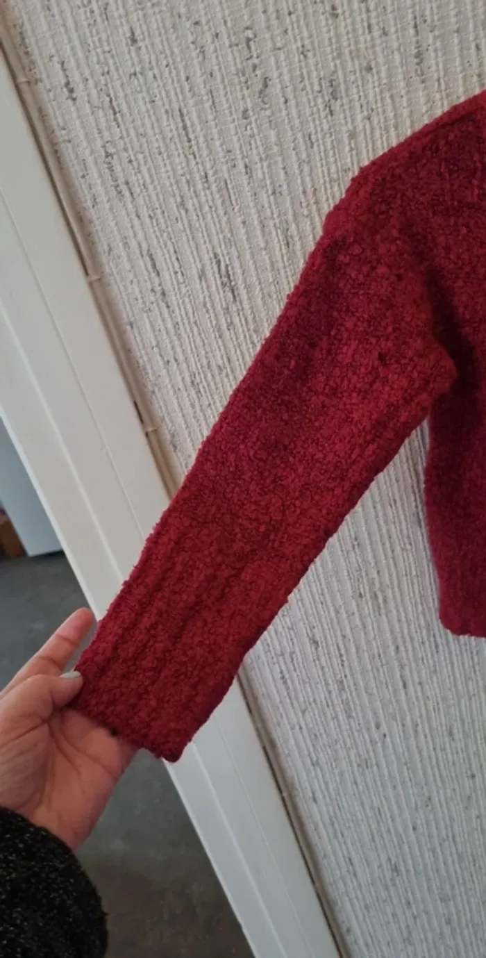 Pull bordeaux avec écureuil taille 4 ans tissaia - photo numéro 8