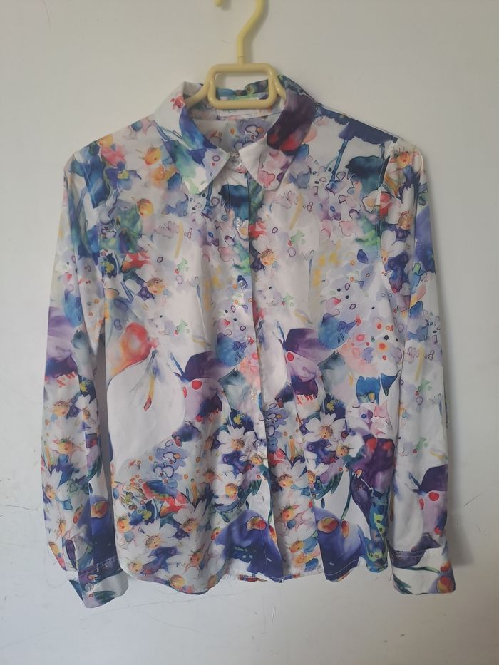 Chemise floral multicolore Hanxiner Taille L - photo numéro 2