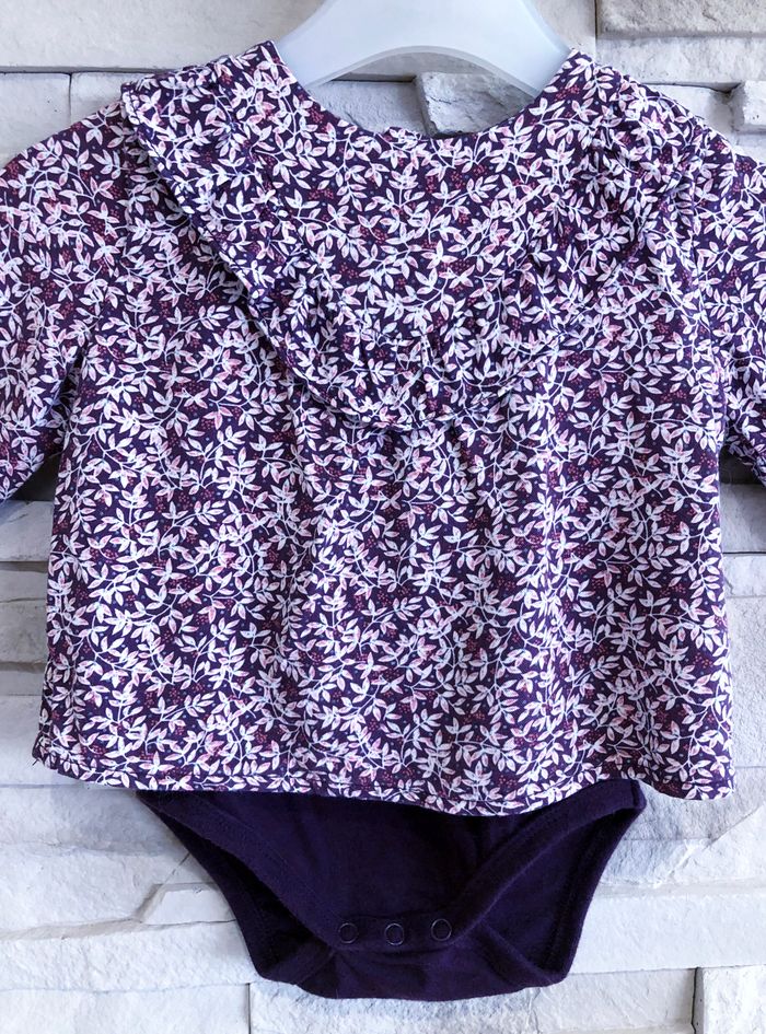 SERGENT MAJOR - ENSEMBLE 4P BÉBÉ FILLE MOTIF FLEURS, VOLANT & BRODERIES 6M - photo numéro 6