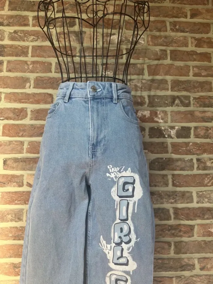 Jeans taille haute Girl Gang Jennyfer Taille S / 36 - photo numéro 2