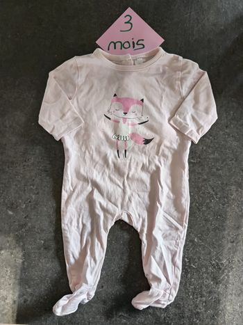 Pyjama léger renard 3 mois