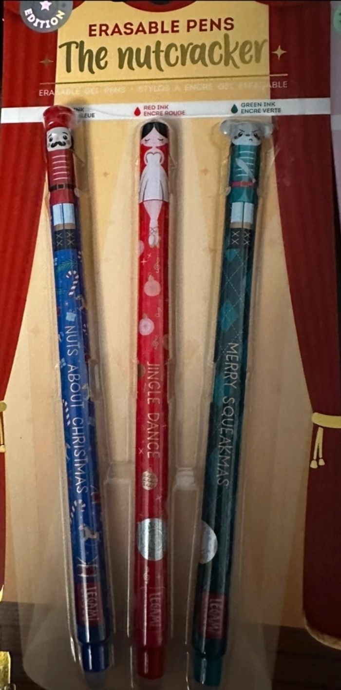 Légami The nutcracker, set de 3 stylos effaçables Noël 2025. - photo numéro 2
