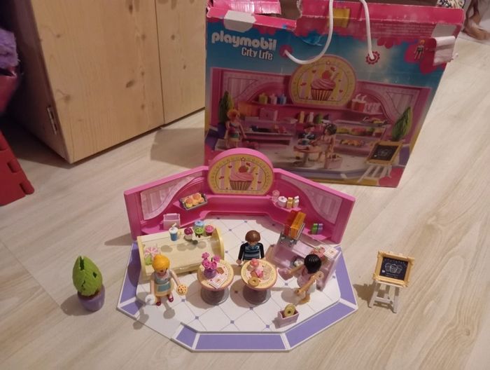 Noël Playmobil city life 9080 Café Cupcake TBE