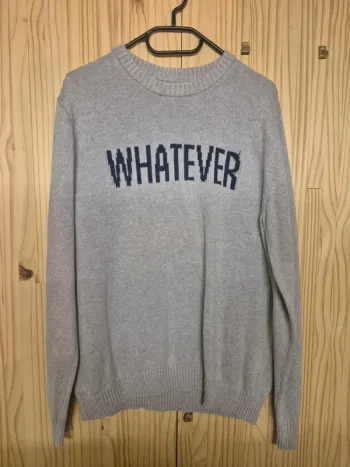 Pull gris homme