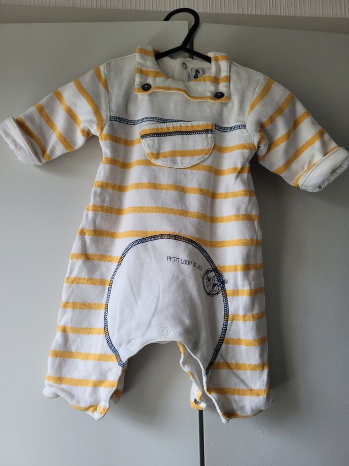 Combi doublée 3 mois 60 cm Sucre d'orge - photo numéro 2