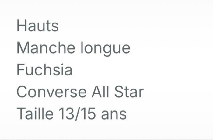 Haut Converse 13/15 ans - photo numéro 6