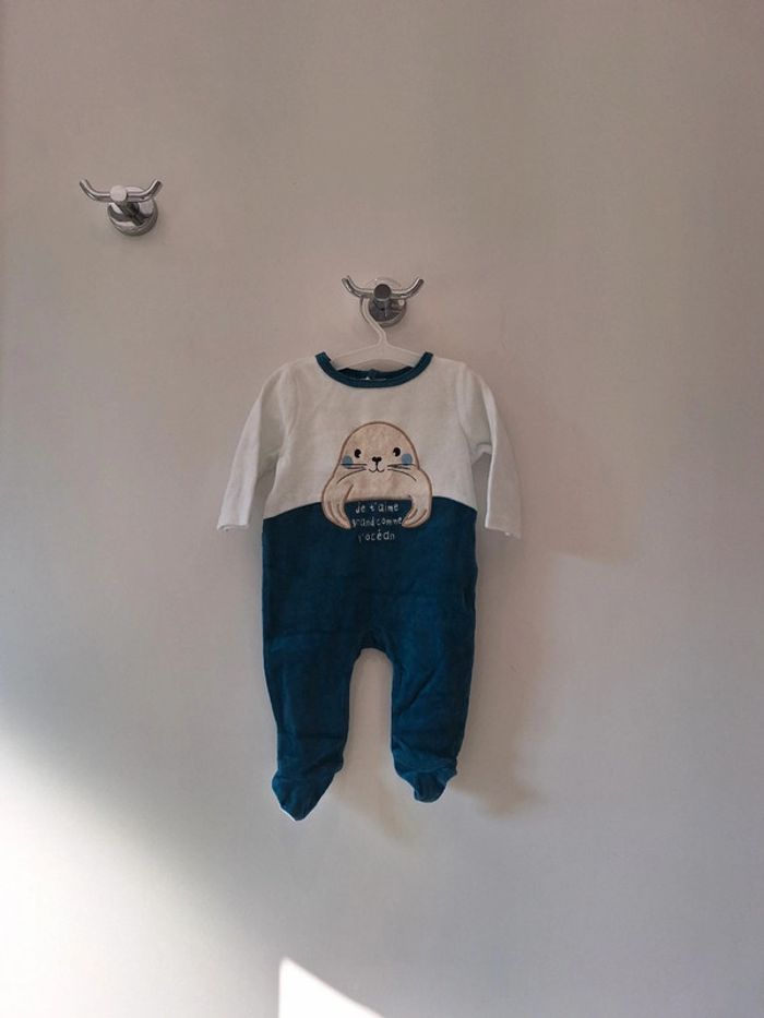 Pyjama 1 pièce bébé garçon 3 mois