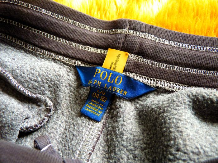 Pantalon jogging 14 ans polo ralph lauren garçon gris TBE - photo numéro 4