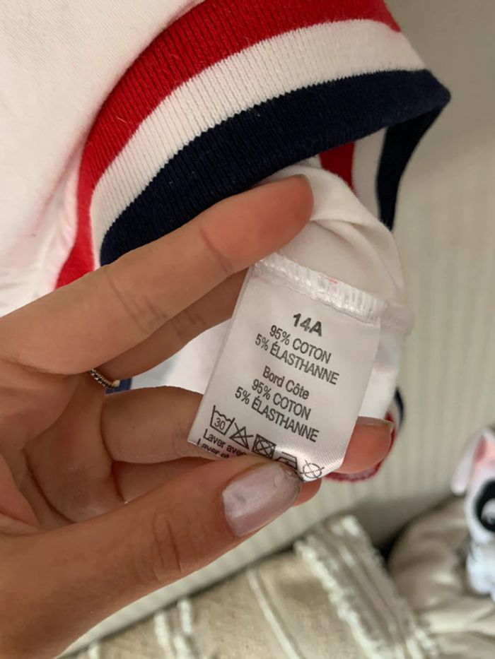 Polo bleu blanc rouge - photo numéro 4