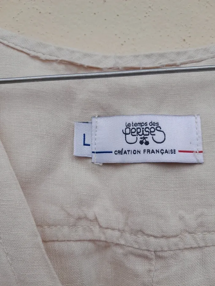 Combinaison short en lin de la marque Le Temps des Cerises - Taille 40 - photo numéro 4