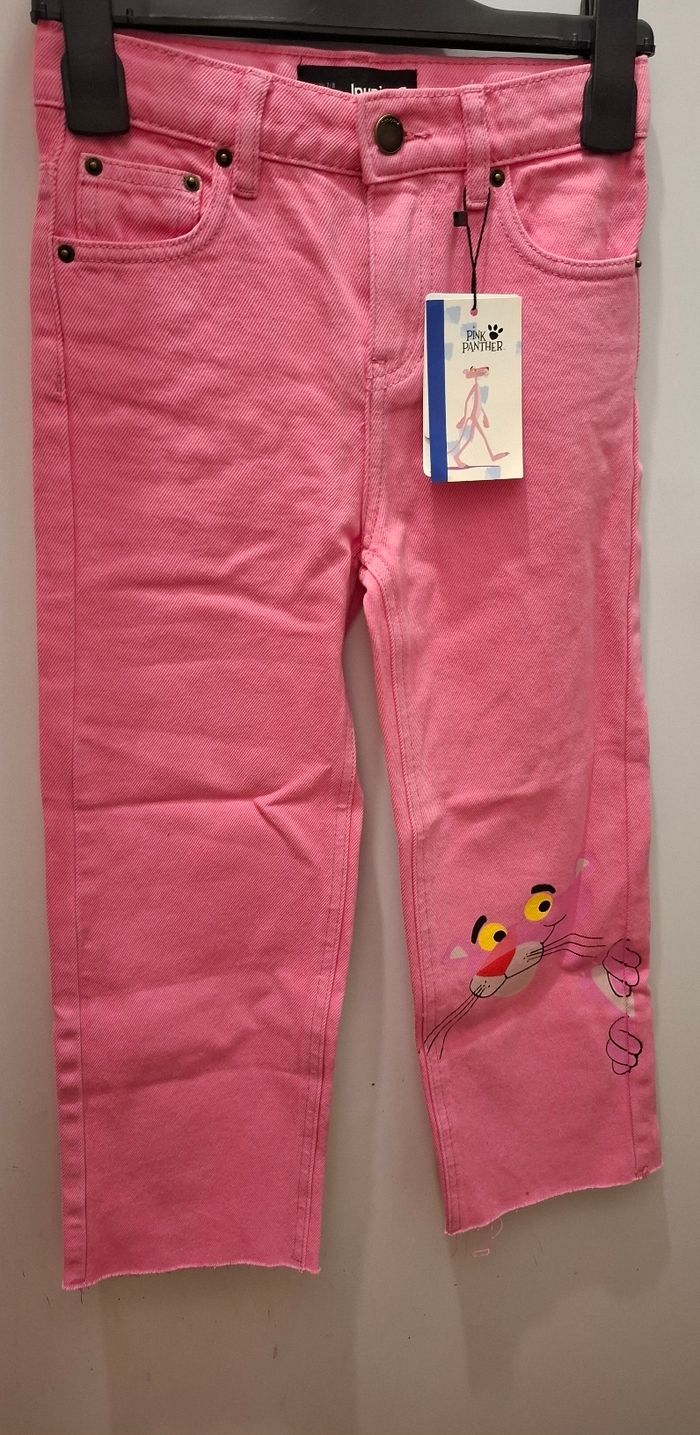 Jean La panthère Rose Taille 7-8 ans (122-128cm)