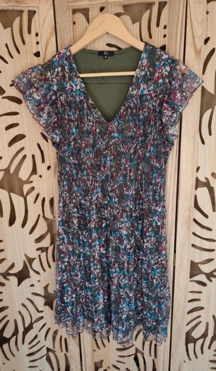 Robe vaporeuse en dentelle - Taille 40 - Effet plissé Riu - photo numéro 5