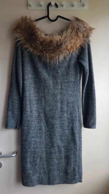 🌴 Belle robe avec col fausse fourure tu 🌴5