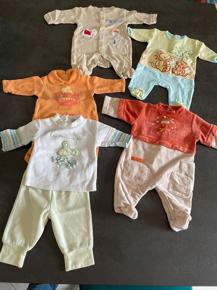 Lot pyjama bébé mixte 1 mois