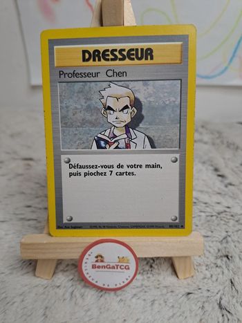 Carte Pokémon Dresseur Professeur Chen 88/102 Set de base ed2 Wizards Fr