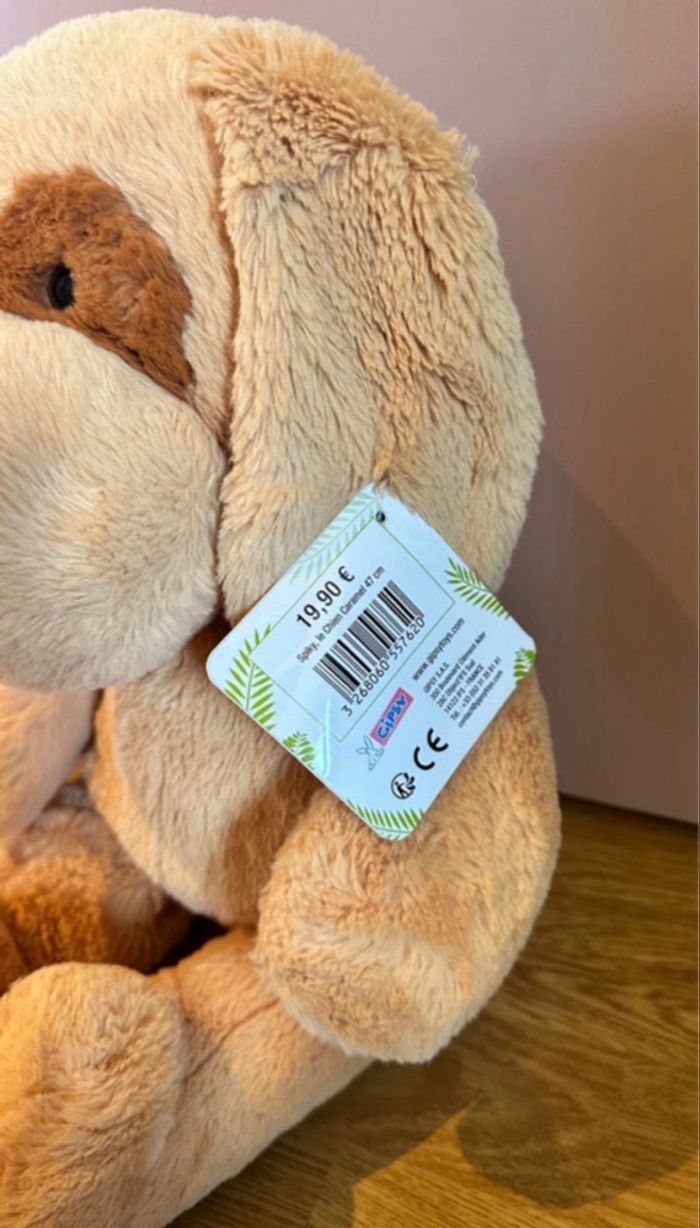 Peluche Gipsytoys Spilky Chien Caramel 47cm - neuf - photo numéro 8