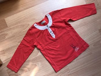 Joli T-shirt ML orange Alphabet T. 23-24 mois/2 ans/86 cm