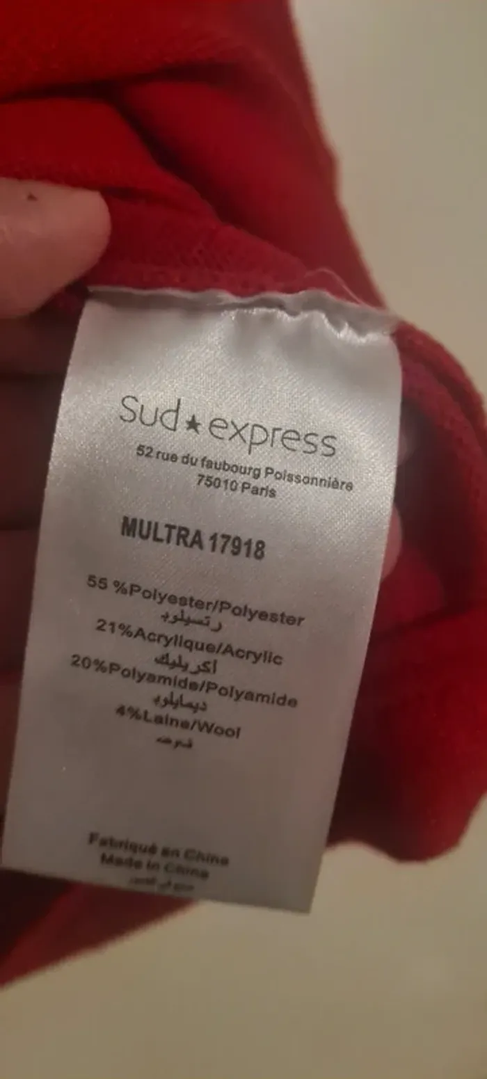 Pull rouge Sud Express - photo numéro 5