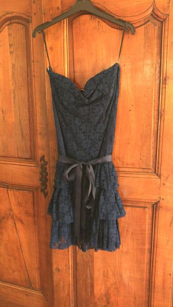 Morgan robe bustier taille M couleur bleu