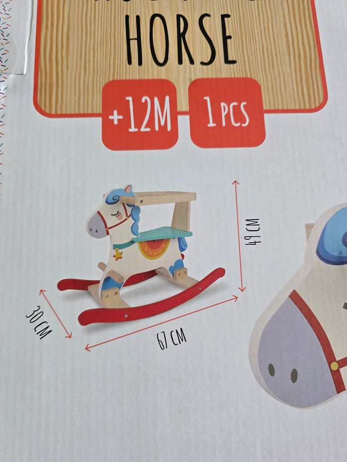 Cheval à bascule en bois CARREFOUR WOODEN