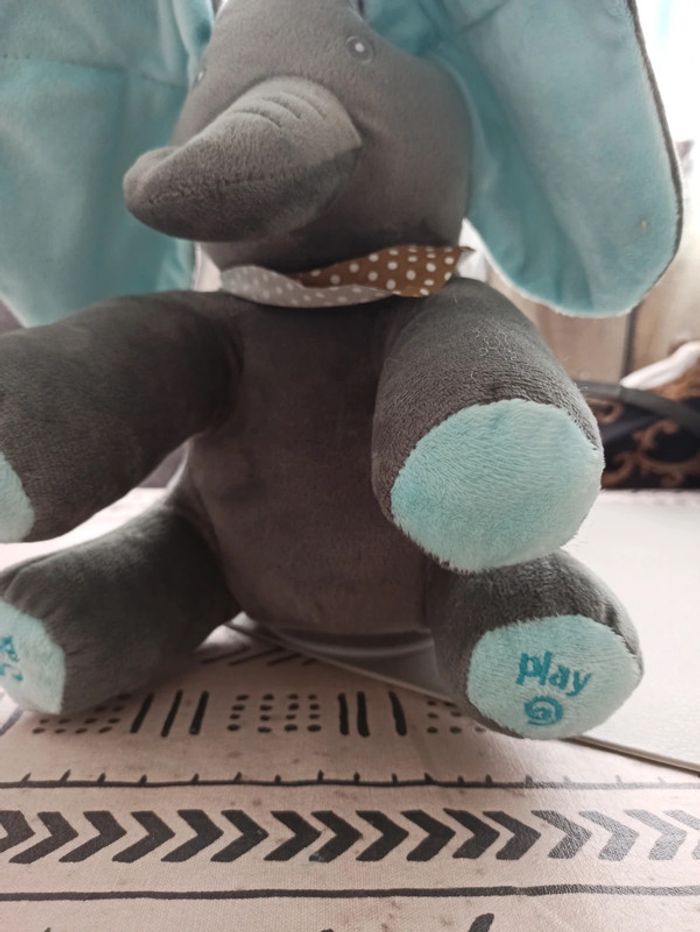 🧸peluche éléphant interactif cache cache 🧸 - photo numéro 2