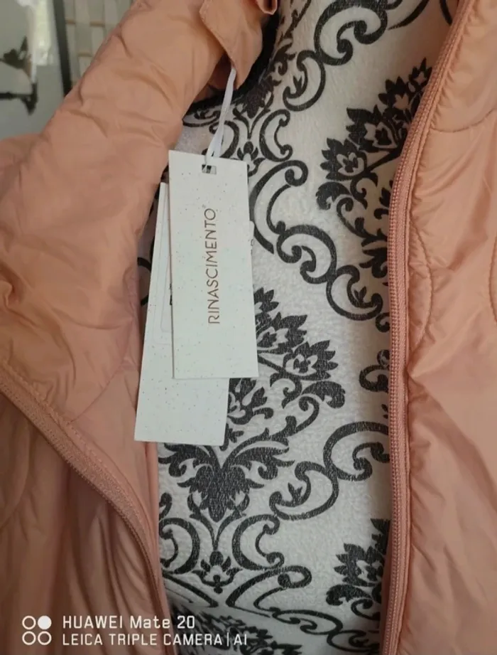 💕Jolie Doudoune longue sans manches Rose  Rinascimento - femme Taille M/ 38 💕 - photo numéro 15