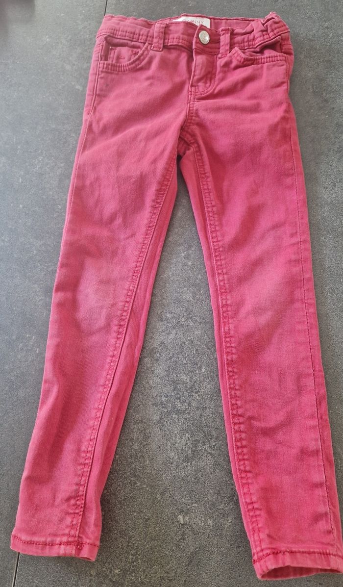 1 pantalon 1 salopette short 2 haut beige 4 ans - photo numéro 8